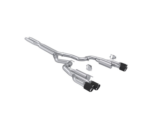 MBRP Mustang 5.0L T304 3in Cat-Back Exhaust w/ Quad Carbon Fiber Tips