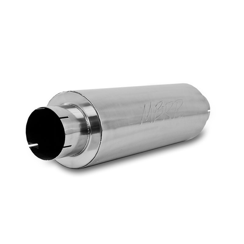 MBRP M2220A Universal Muffler - 5" in/out, 8" body, 31" overall, Quiet Tone | Aluminized