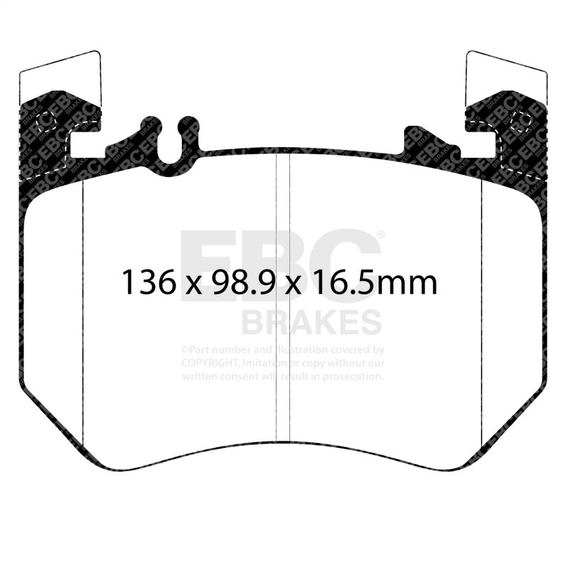 EBC 2021+ Mercedes-Benz S580 Maybach (W223) 4.0TT Yellowstuff Front Brake Pads DP42490R