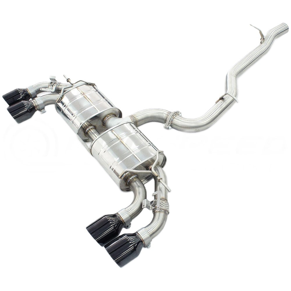 Invidia HS22GFR8GV4SB Volkswagen 22-Up VW GOLF-8R R400 Single Layer Black Tips Cat-back Exhaust