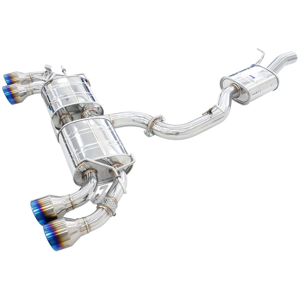 Invidia HS22GFR8GV4RT Volkswagen 22-Up VW GOLF-8R R400 Rolled Titanium tips Cat-back Exhaust