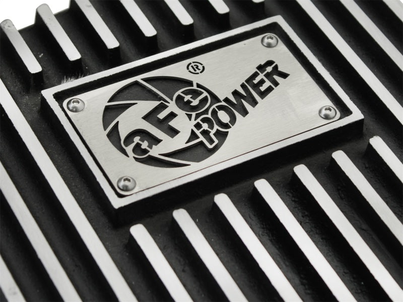 aFe Power Transmission Pan Black Machined 09-14 Ford 6R80 F-150 Trucks - #46-70172
