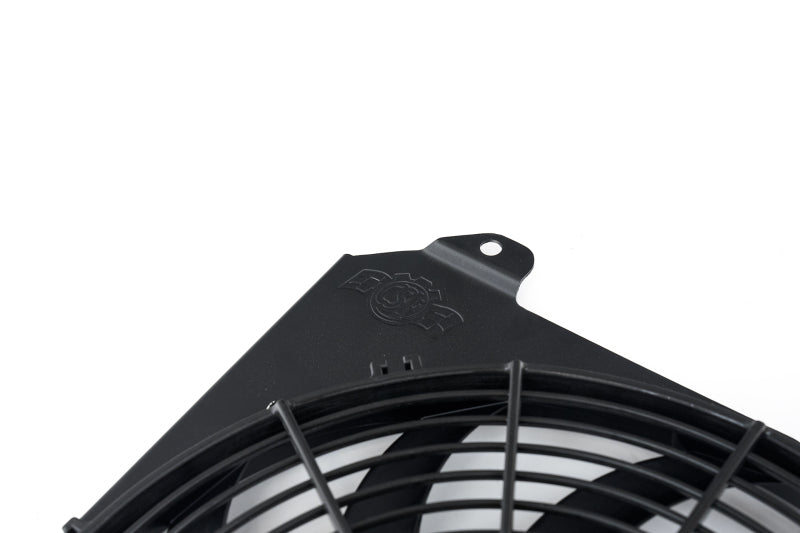 CSF 2858FB Alum Fan Shroud w/12in SPAL Fan for 92-00 Honda Civic Black Finish