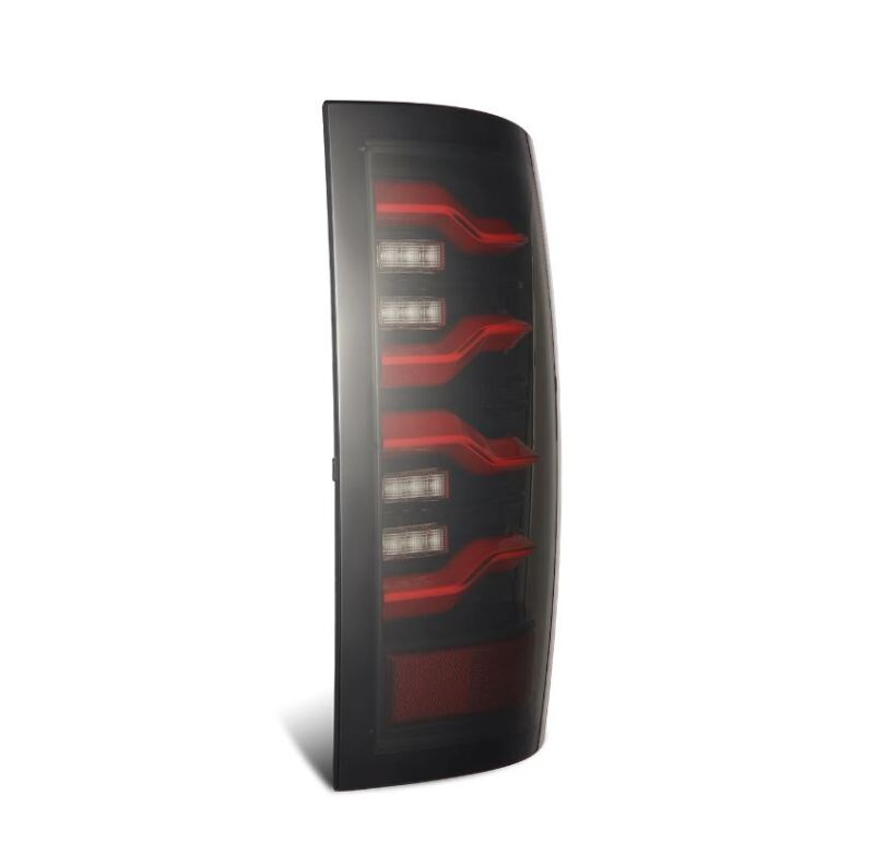 AlphaRex 640002 09-18 Dodge RAM LUXX-Series LED Taillights Black Red w/Activation Light & SS