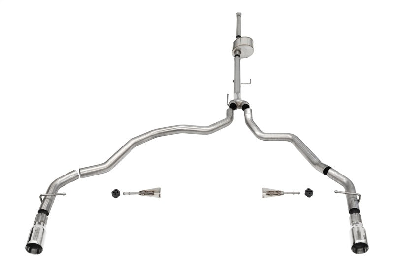 Corsa 2021-2026 Ford F-150 SuperCrew/6.5in Bed 5.0L V8 Xtreme Cat-Back Dual Rear Exit-Polished