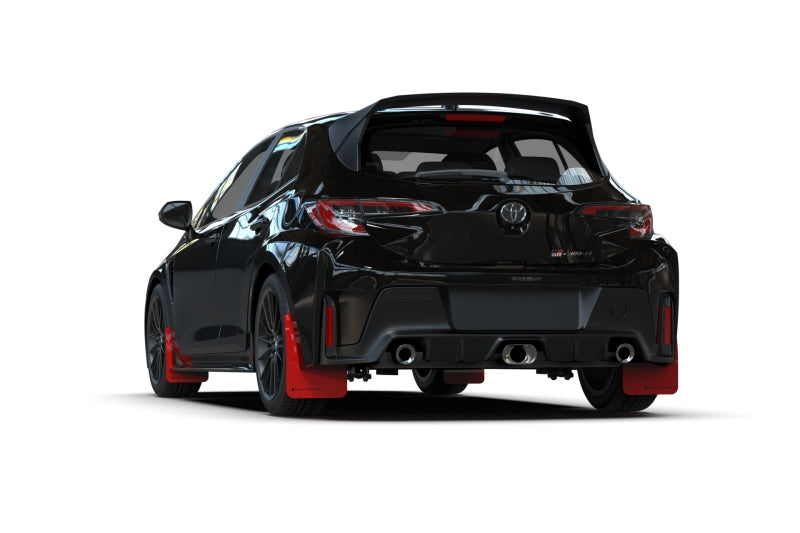Rally Armor UR Mud Flaps - 2023-2026 Toyota GR Corolla - Red/Black Logo - #MF89-UR-RD-BLK