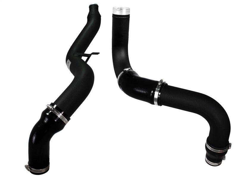 aFe Bladerunner 3in Black Intercooler Hot and Cold Side Tubes 14-15 Dodge Ram 1500 EcoDiesel V6 3.0L - #46-20174-B