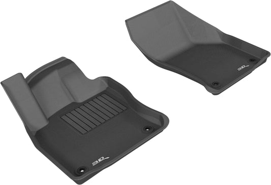 3D MAXpider Kagu Front Floor Mats for 2015-2018 Volkswagen Golf