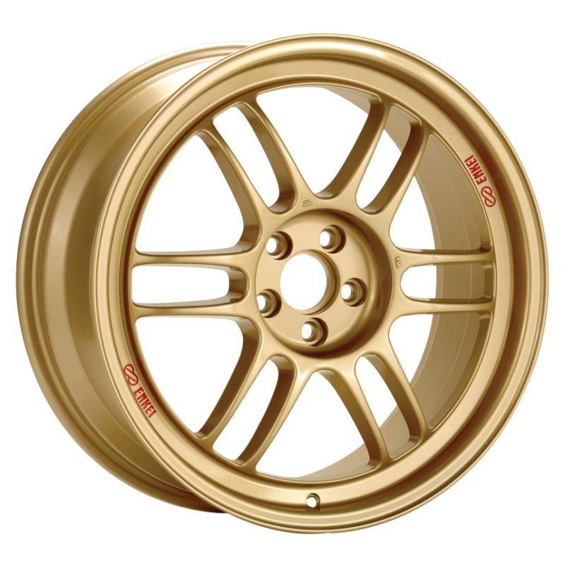 Enkei RPF1 17x9 5x100 35mm Offset F1 Yellow Wheel