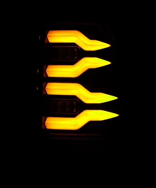 AlphaRex 658001 97-03 Ford F150 / 99-16 Ford F250/F350/F450/F550 LUXX-Series LED Tail Lights - Alpha-Black