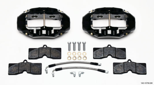 Wilwood D8-4 Rear Caliper Kit Black Corvette C2 / C3 65-82 - #140-10790-BK