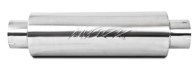 MBRP M2220A Universal Muffler - 5" in/out, 8" body, 31" overall, Quiet Tone | Aluminized