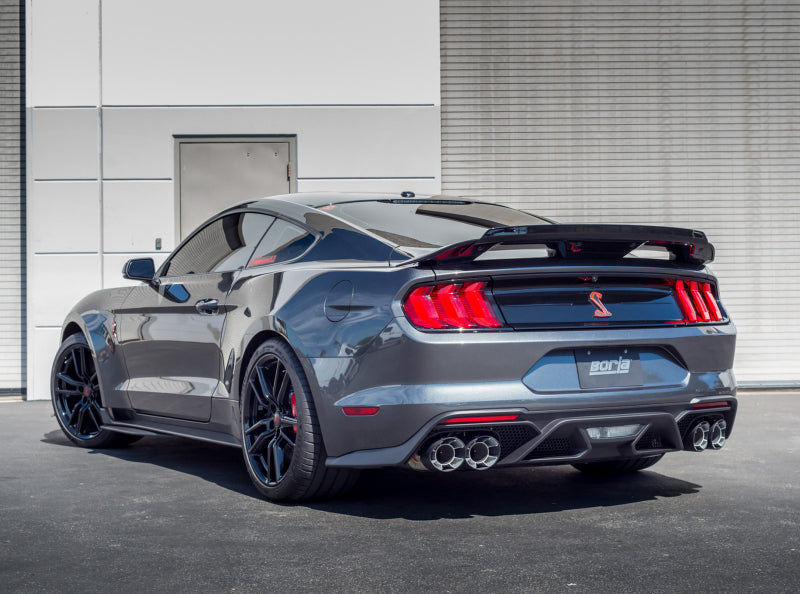 Borla 140837CF 2020 Ford GT500 5.2L AT 3in ATAK CatBack Exhaust w/ Carbon Fiber Tips - #140837CF