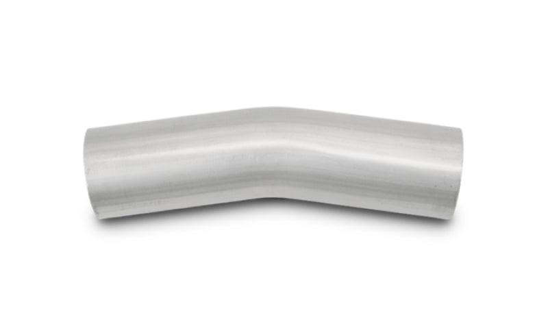 Vibrant 3.5in OD T304 SS 15 Deg Mandrel Bend 5in Leg Length