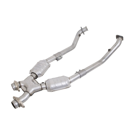 BBK Performance 1670 High Flow X-Pipe with Catalytic Converters (2-1/2 in) for 1999-2004 Ford Mustang GT Cobra 4.6L