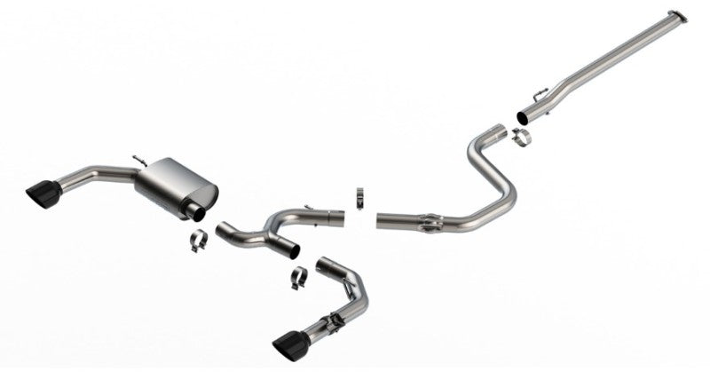 Borla 140925BC 22-23 Hyundai Elantra N 2.0L 4 CYL. Turbo AT/MT ATAK Catback Exhaust Black Chrome - #140925BC