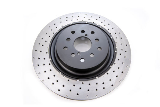 DBA 04-17 Subaru WRX STi Front Cross Drilled/Dimpled 4000 XD Series Rotor