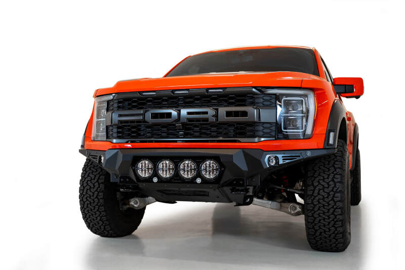 Addictive Desert Designs for 2021+ Ford Raptor Bomber Front Bumper w/ 4 Rigid 360 6in Light Mounts