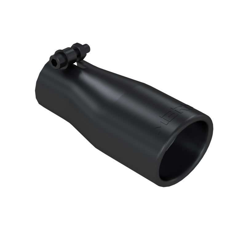 MBRP T5116BLK Exhaust Tip - 3.75" OD Oval 2.5" inlet 7" length | Black Coated