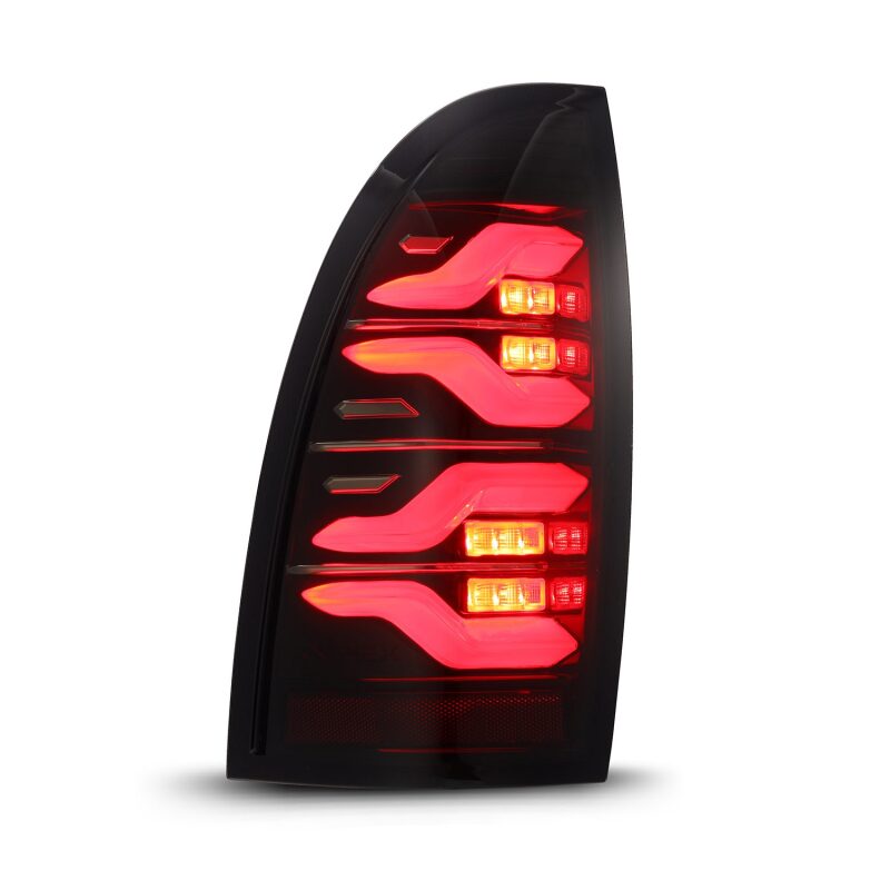 AlphaRex 680070 05-15 Toyota Tacoma LUXX LED Taillights Black/Red w/Activation Light/Sequential Signal