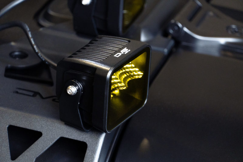 DV8 Offroad 3in Elite Series LED Amber Pod Light - #BE3EW40W-A
