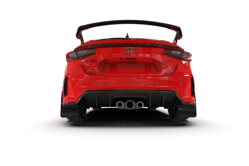 Rally Armor UR Mud Flaps - 2023-2026 Honda Civic - Black/Grey Logo - #MF97-UR-BLK-GRY