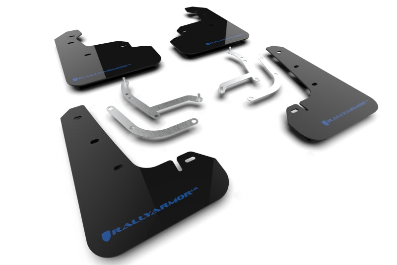 Rally Armor UR Mud Flaps - 2024-2026 Subaru Impreza - Black/Blue Logo - #MF105-UR-BLK-NB