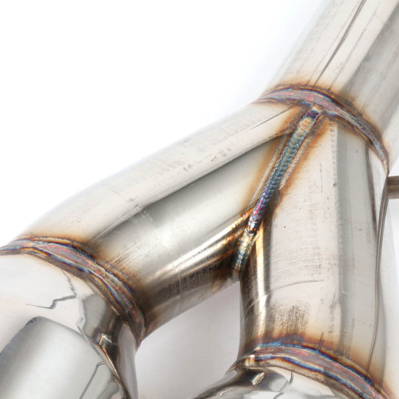 BLOX Racing 2022-2027 WRX Muffler Delete / Axle Back Single Wall 4in - Polished Tips BXEX-51106