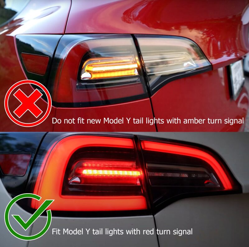 AlphaRex 601010 17-22 Tesla Model 3 PRO-Series LED Tail Lights Jet Black w/Sequential Signal