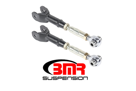 BMR 16-24 6th Gen Camaro Upper Trailing Arms w/ On-Car Adj. Rod Ends - Black Hammertone