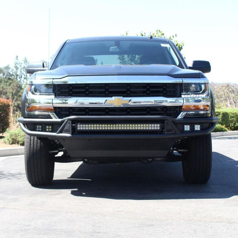 Westin 58-71005 Outlaw Bumper Skid Plate for 2016-2019 Chevrolet Silverado 1500 Textured Black