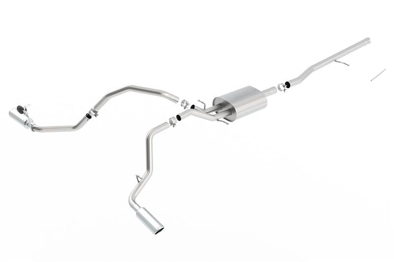 Borla 140545 14 Silv/Sierra C/B Exhaust S-Type 1500 5.3L V8 AT/MT 2&4WD Ext Cab Split Side Exit - #140545