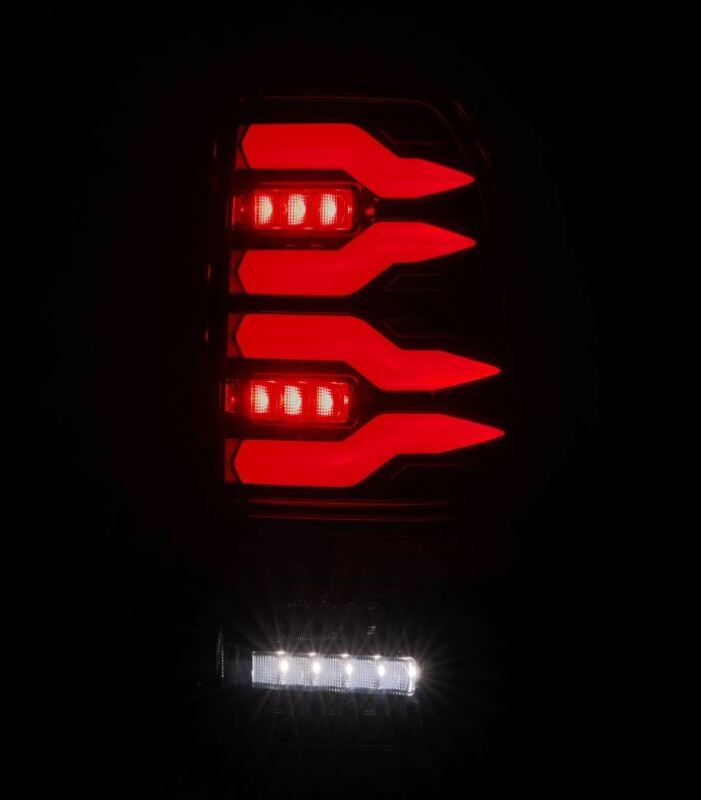 AlphaRex 658001 97-03 Ford F150 / 99-16 Ford F250/F350/F450/F550 LUXX-Series LED Tail Lights - Alpha-Black