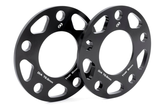Dinan Wheel Spacers - 5x120 - 72.6mm CB - 8mm Thick (Set of 2)