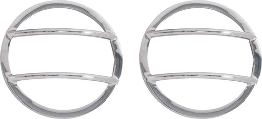 Kentrol 30014 Fog Light Covers Pair for 2007-2018 Jeep Wrangler JK - Polished Silver