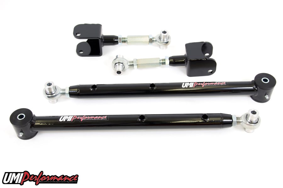 UMI Performance 301417-B Adjustable Upper and Lower Control Arm Kit Black