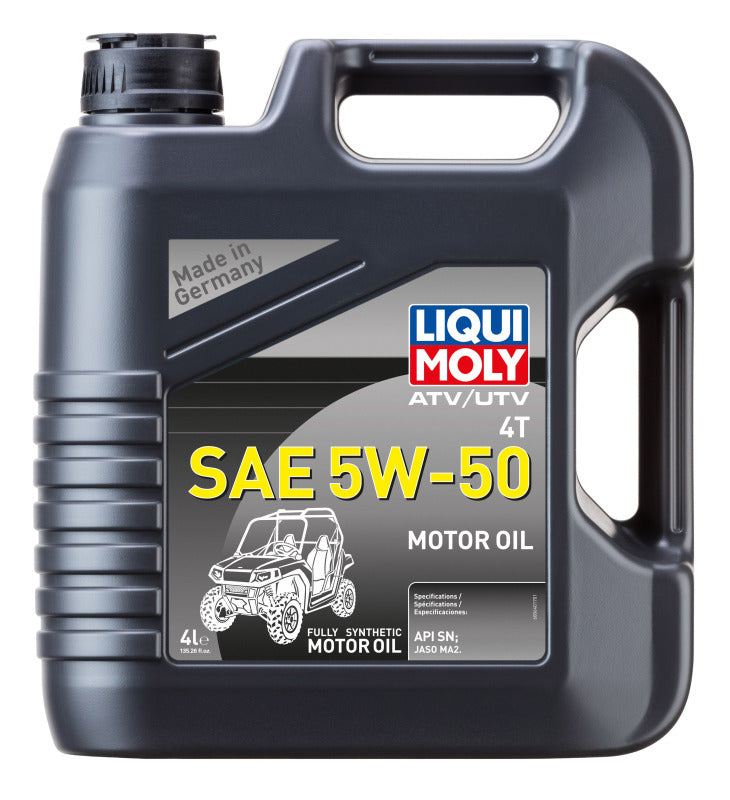 LIQUI MOLY 4L ATV 4T Motor Oil SAE 5W-50 (20214) - Pack of 4