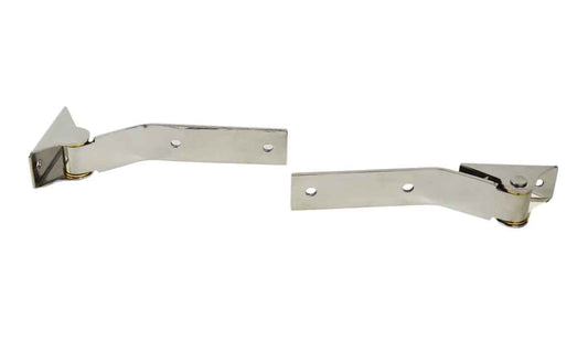 Kentrol 30442 Tailgate Hinge Pair for 1987-1995 Jeep Wrangler YJ - Polished Silver