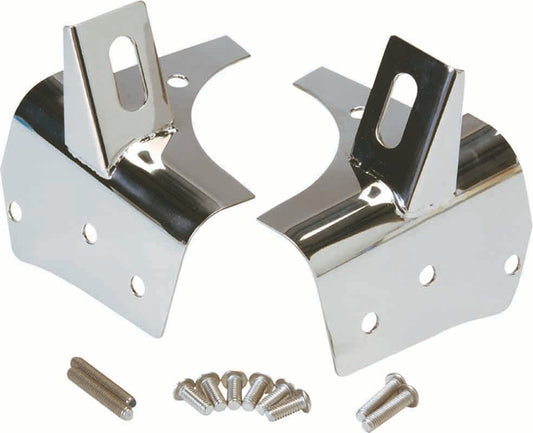 Kentrol 30532 Light Brackets Pair for 1997-2006 Jeep Wrangler TJ LJ - Polished Silver