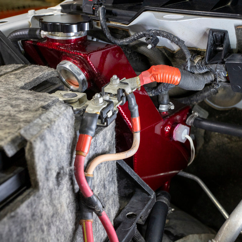 Wehrli Custom Fabrication WCF100628-CR Factory Location Coolant Tank Kit Candy Red for 2013-2018 Ram 2500 / 3500 6.7L Cummins