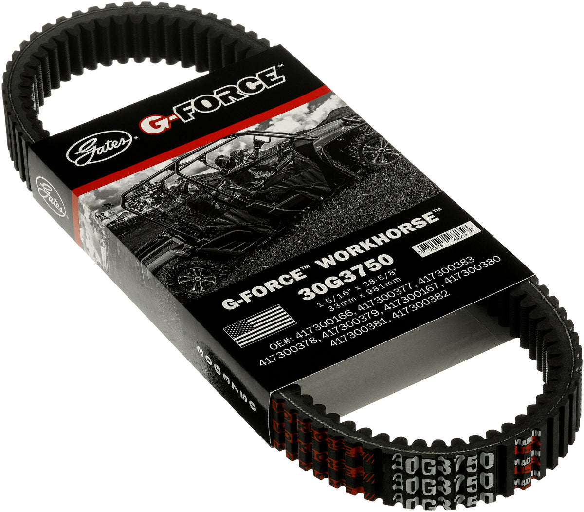 Gates 30G3750 G-Force CVT Belt for 2015 Can-Am Outlander XT 500cc