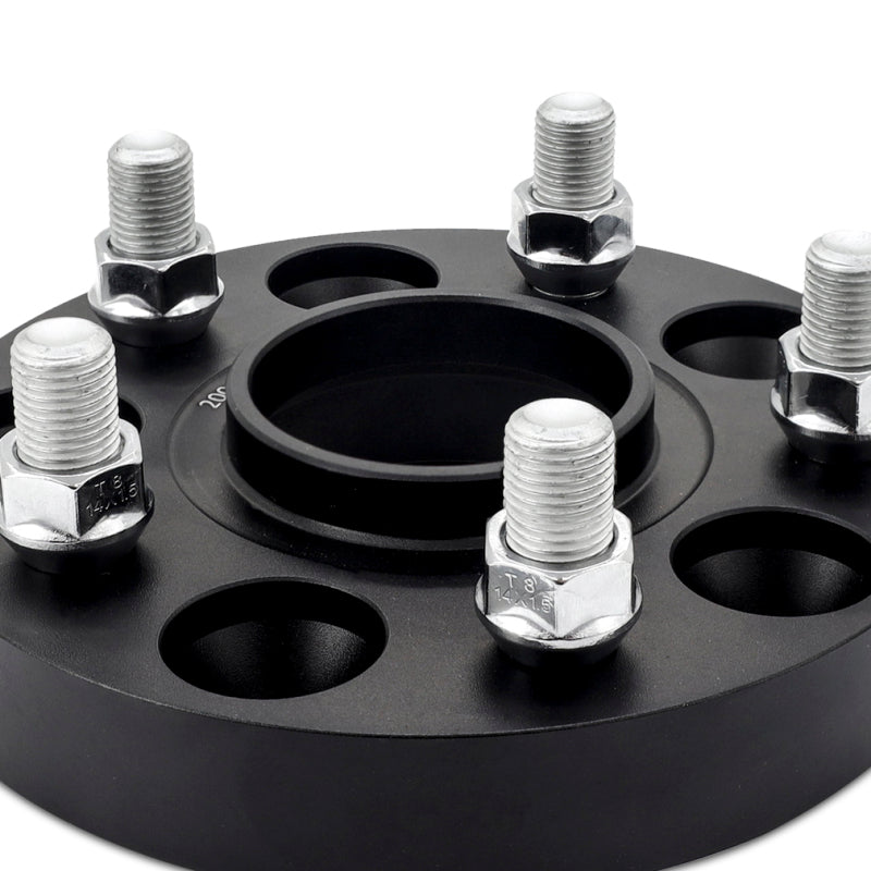 Mishimoto Wheel Spacers - 5x120 - 64.1 CB - M14 x1.5 - 25mm - BK - #MMWS-013-250BK