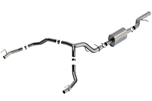 Borla 140890 21-22 Cadillac Escalade 6.2L V8 2/4WD 4DR S-Type Cat-Back Exhaust w/ Factory Bezel Tips - #140890