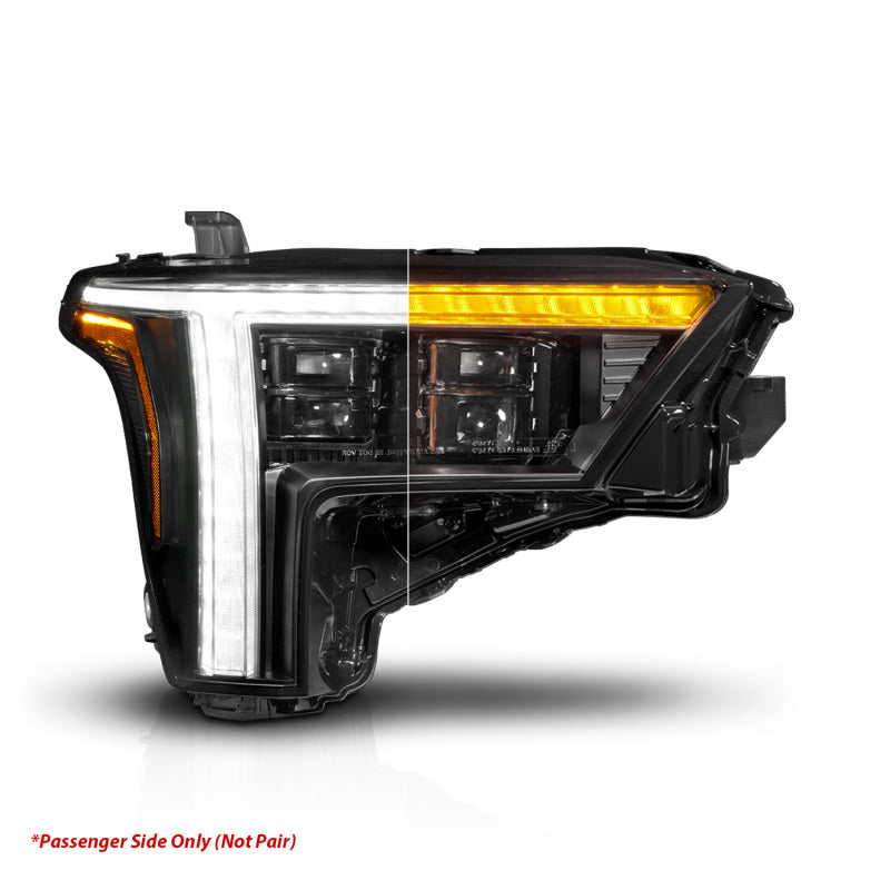 ANZO 22-26 Toyota Tundra (w/Factory LED Refl.) Z-Series Full LED Proj Headlights - Pass. Side ONLY