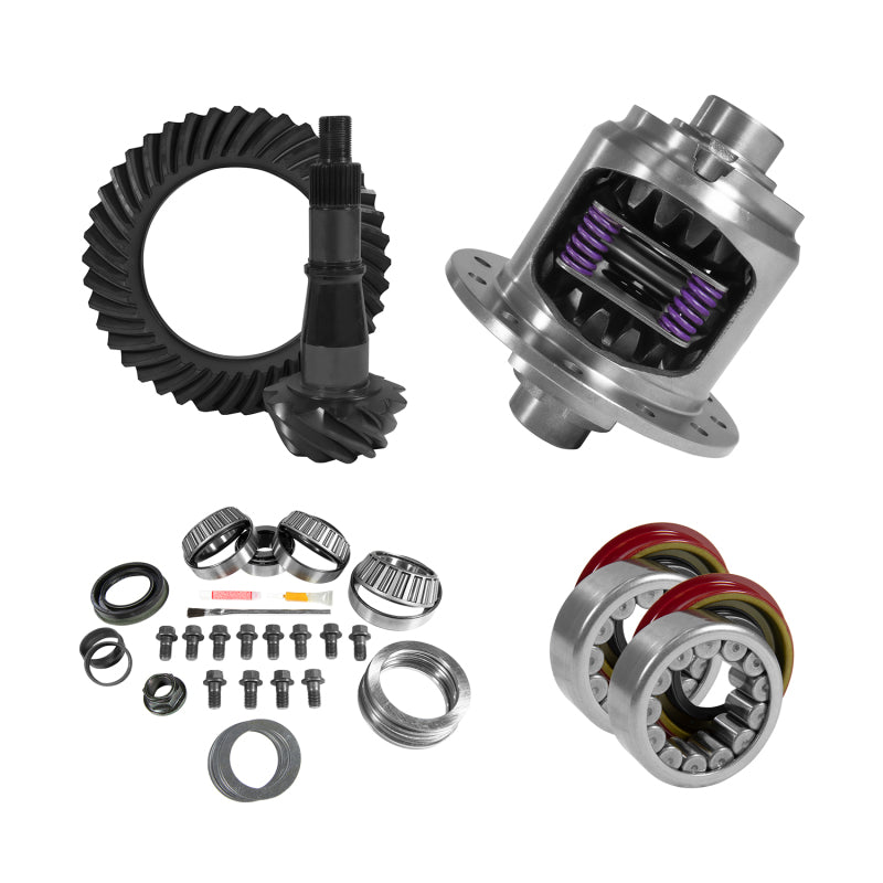 Yukon Gear & Axle YGK2254 9.5in for GM 4.11 Rear Ring & Pinion Install Kit 33 Spline Positraction Axle Bearing and Seals
