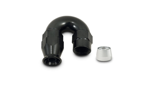 Vibrant 180 Degree High Flow Hose End Fitting for PTFE Lined Hose -16AN