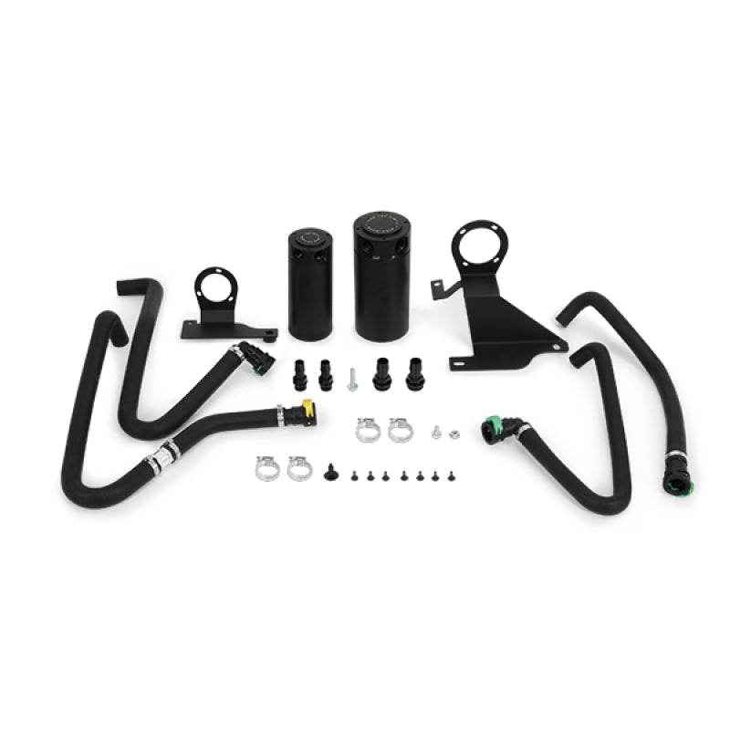 Mishimoto 11-14 Ford F-150 EcoBoost 3.5L Baffled Oil Catch Can Kit - Black - #MMBCC-F35T-11SBE