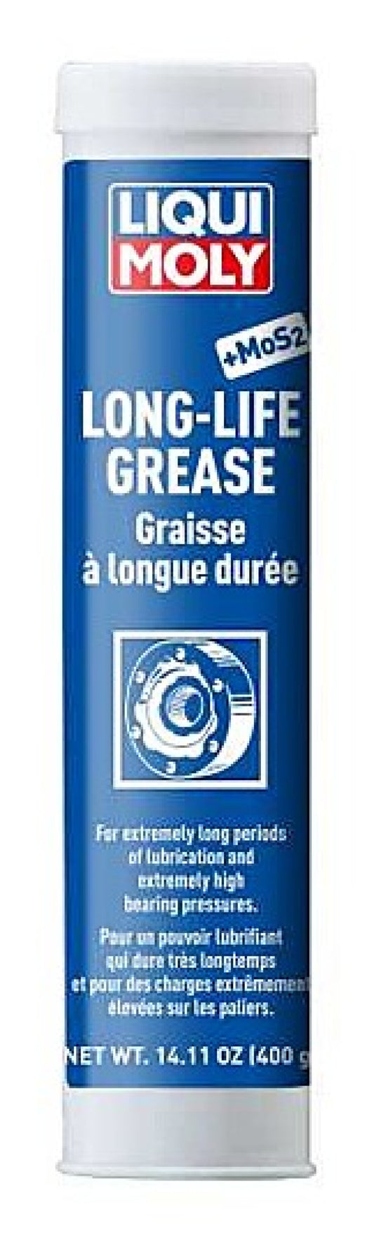 LIQUI MOLY 400g Long-Life Grease + MoS2 (22255) - Pack of 12