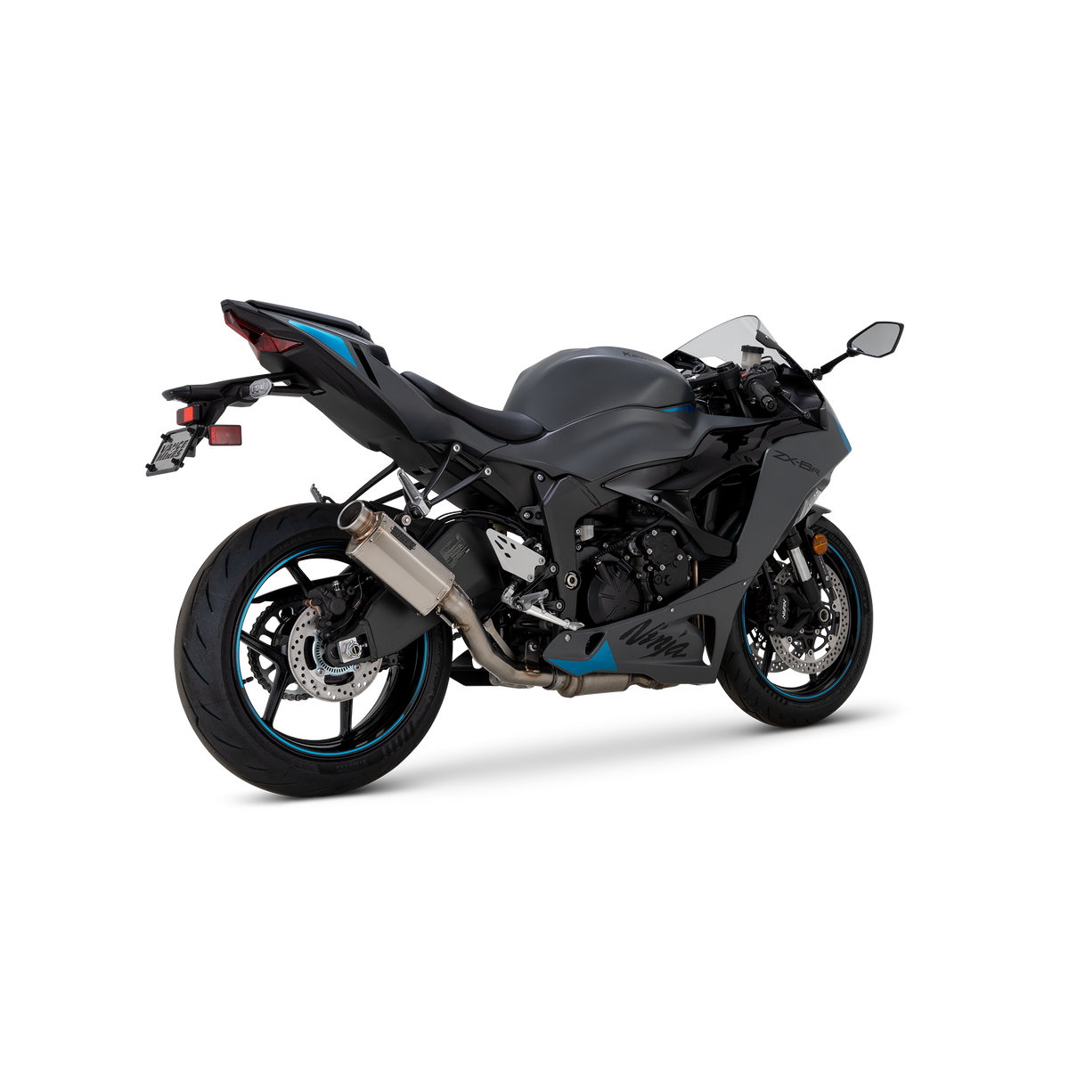 Vance & Hines 33603 VS-6 Slip-Ons Brushed for 2019-2025 Kawasaki Ninja ZX6R