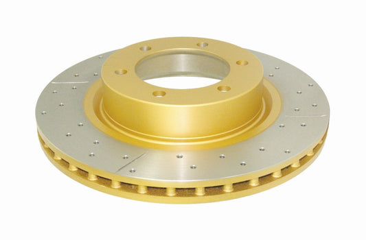 DBA 09/02+ Toyota Landcruiser 17in Wheel Front Drilled & Slotted Street Series Rotor